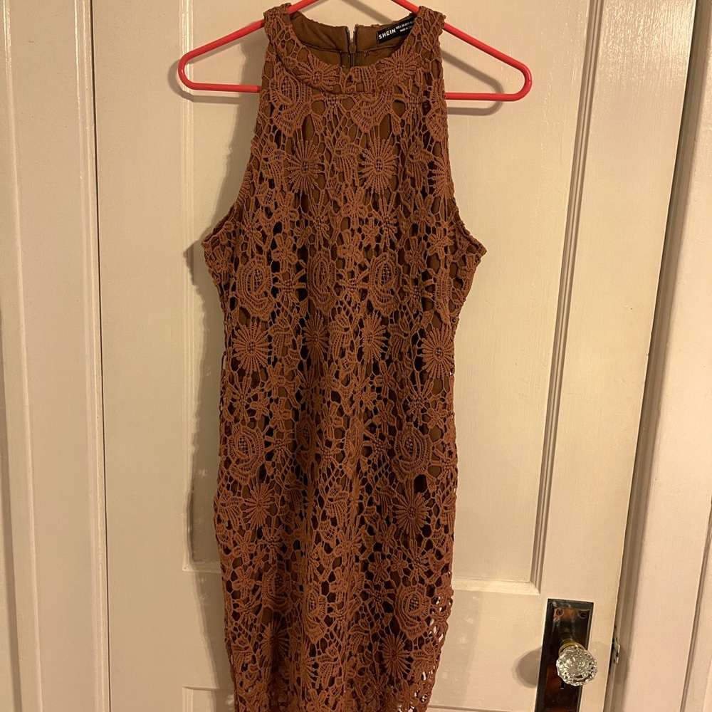 Beautiful Brown Lace Dress